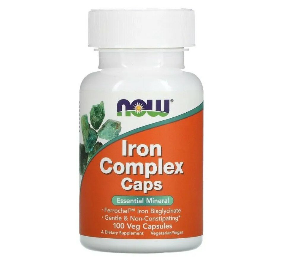 IRON COMPLEX GLYCINATE 100 caps Now