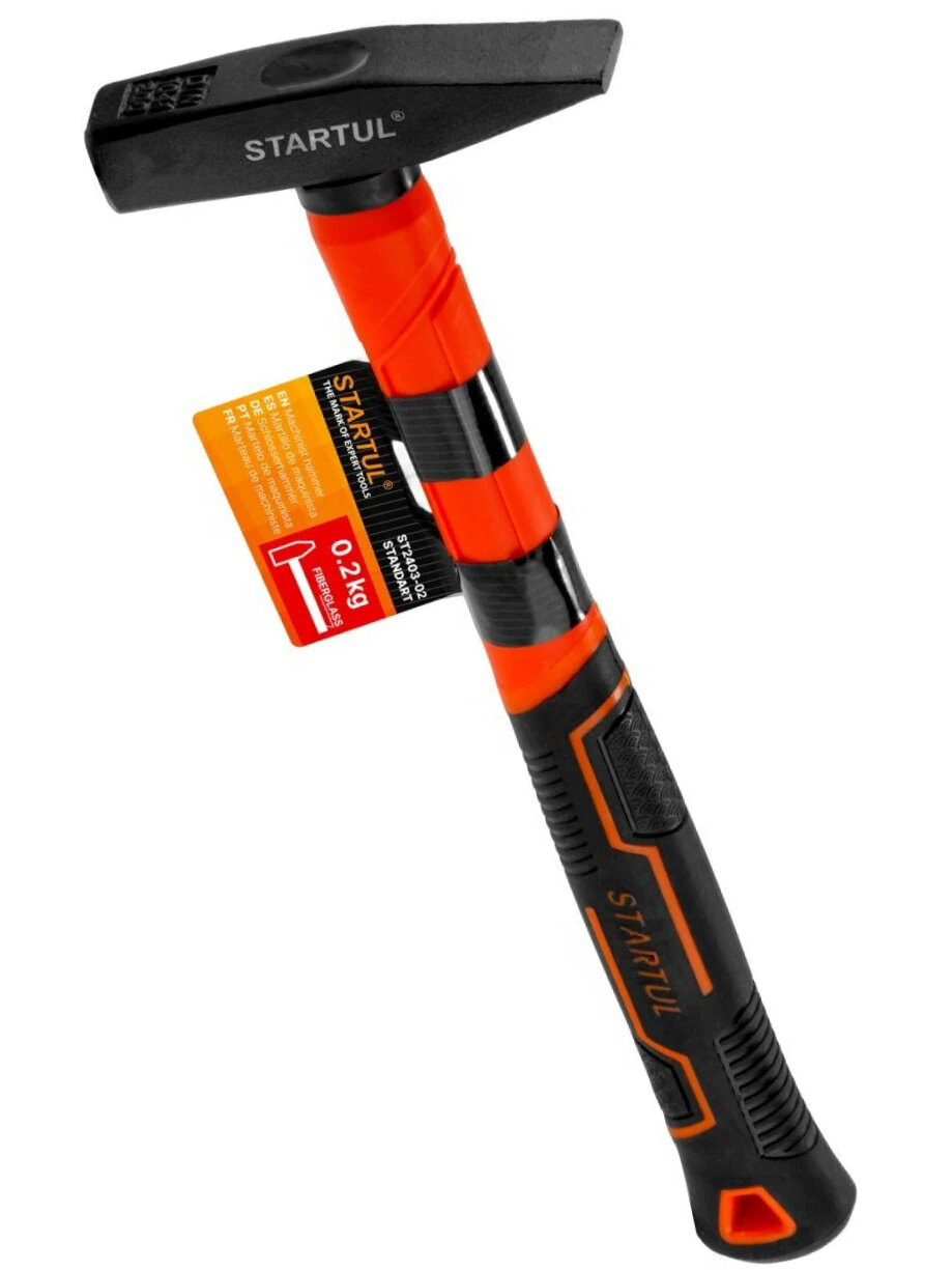 Молоток слесарный 0,2 кг STARTUL Standart с фиберглассовой ручкой (ST2403-02)