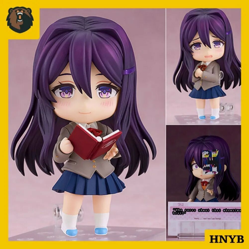 Фигурка Доки Доки Литературный Клуб Юри / Doki Doki Literature Club Yuri Нендороид Подарки для болельщиков (10 см) 2283