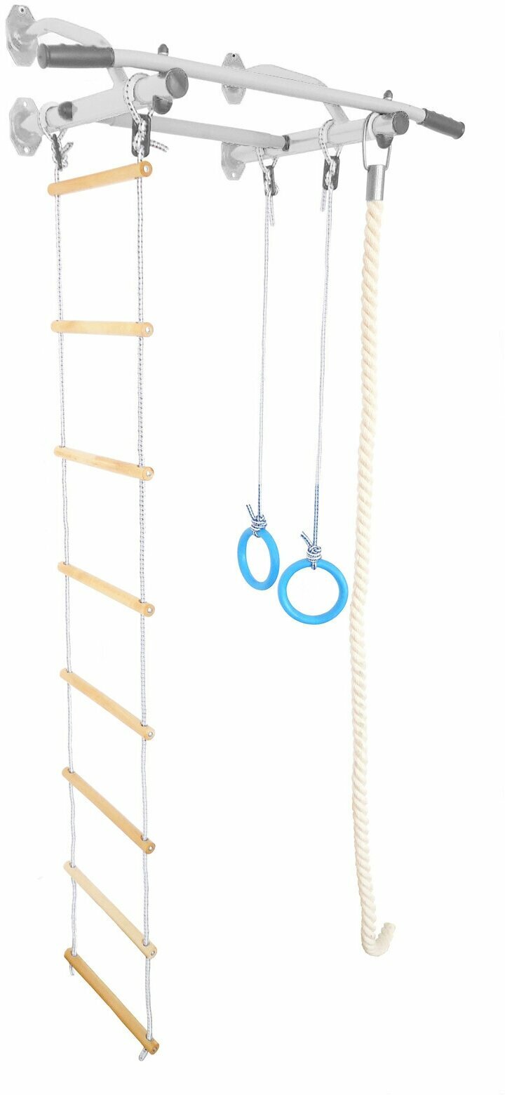 Детский спортивный комплекс Эконом (пастель) основа - металлический турник