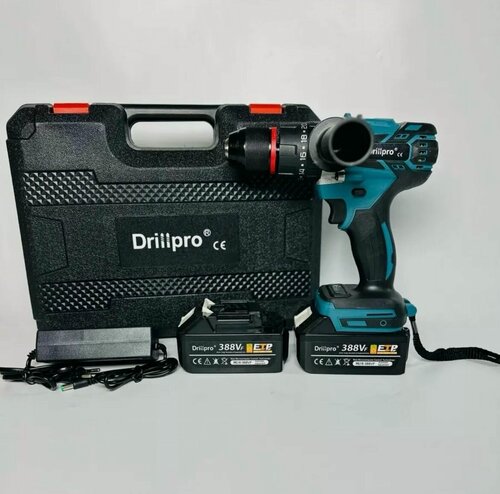 Изображение товара Шуруповерт ударный бесщеточный DrillPro 120 Nm Патрон 13 мм, с 2 АКБ и ЗУ, 18V LTX