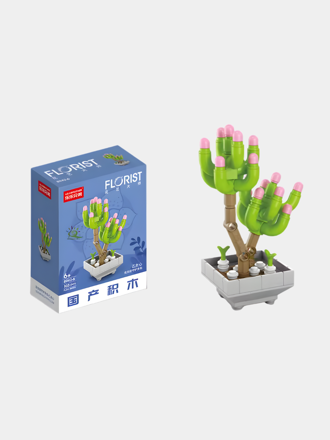 Конструктор Лего Цветы из миниблоков 3D, конструктор растения — фото 1