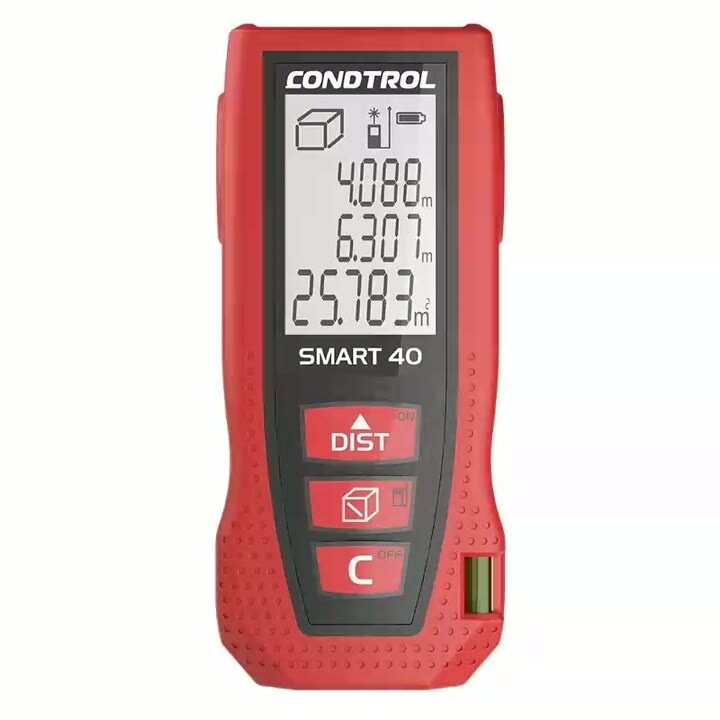 Лазерный дальномер Condtrol Smart 40, ударопрочный, до 40м, точность ±1.5мм — фото 1