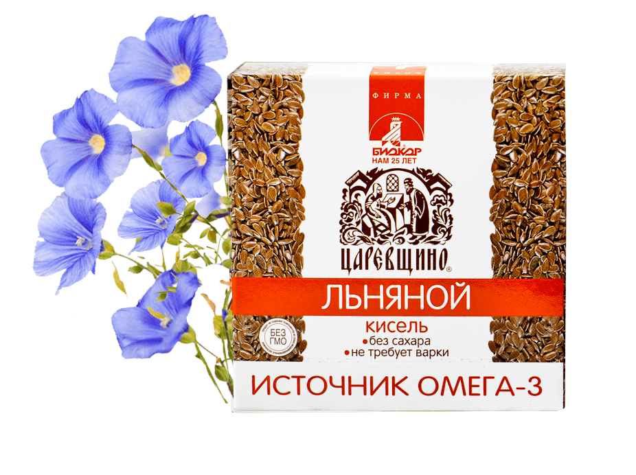 Льняной кисель «Царевщино», пор. , 20 г, 5 шт., 1 уп.