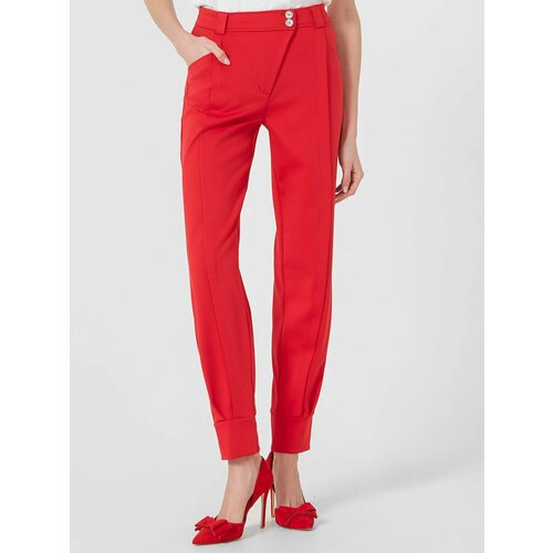 фото Брюки бананы lo, размер 46, красный