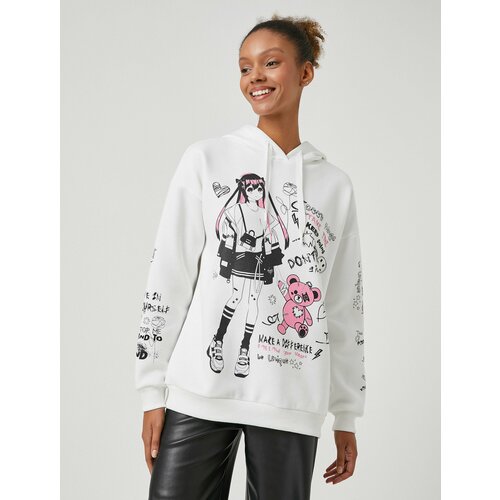 фото Худи koton, размер l, бежевый