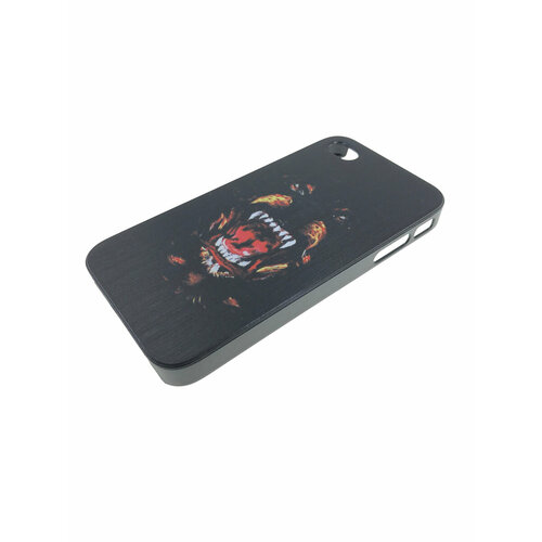 Чехол на iPhone 4/4S Накладка пластиковая с рисунком зверей пластиковый чехол с подставкой для iphone 4 4s ibest белый