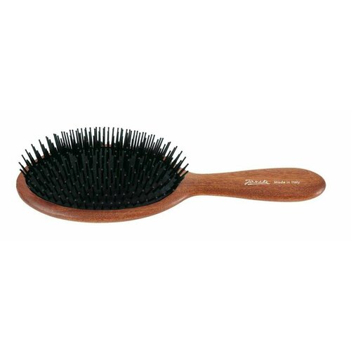 Щетка для волос Janeke Wooden oval shaped Hair Brush with plastic bristle