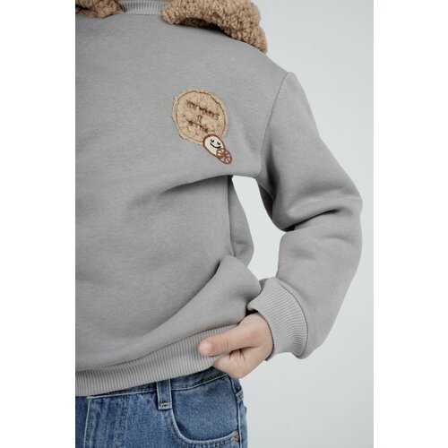 фото Толстовка , размер 2, мультиколор, серый нет