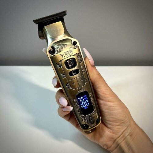 Металлический триммер для стрижки волос бороды и усов керамические лезвия беспроводной профессиональный 350000₽