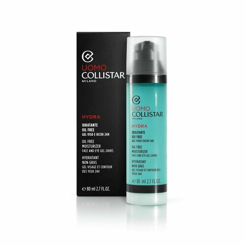 Collistar - Oil Free Moisturizer Face And Eye Gel 24 H Увлажняющий безмасляный гель для лица для мужчин 80 мл