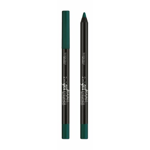 Гелевый карандаш для век 2-в-1 / 4 Зеленый / Deborah Milano 2 in 1 Gel Kajal and Eyeliner Pencil