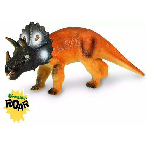 Детская игрушка виде динозавра - Трицератопс 80012 портативная детская игрушка грузовик в виде ласточки динозавра со складным приводом на слайде маленькая портативная ручка динозавра