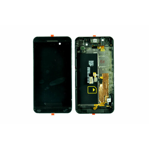 Дисплей (LCD) для BlackBerry Z10 LTE+Touchscreen black в рамке ORIG