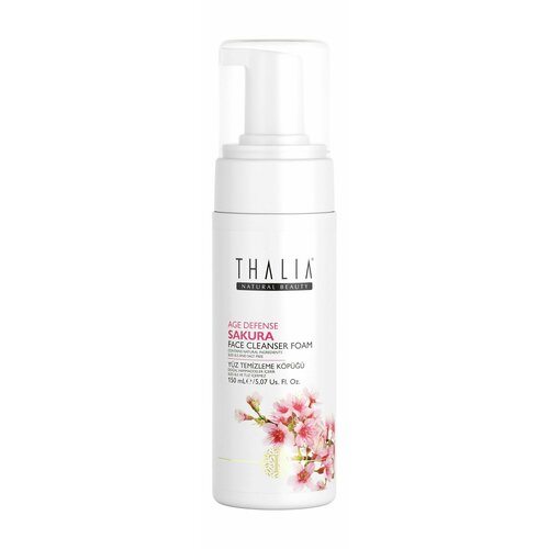 Антивозрастная пенка для умывания с экстрактом сакуры / Thalia Natural Beauty Age Defense Sakura Face Cleansing Foam