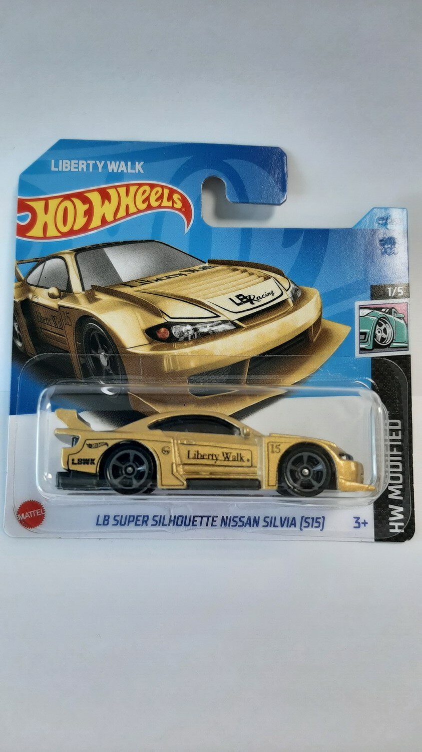 Машинка коллекционная Hot Wheels LB SUPER SILHOUETTE NISSAN SILVIA (S15) 5785/N3758/C4982/N2799/25