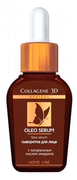 Сыворотка Medical Collagene 3D Сыворотки для лица Oleo Serum Face Serum, Сыворотка для лица с натуральным маслом амаранта, 30 мл