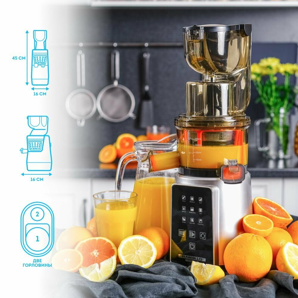 Шнековая соковыжималка RAWMID Dream Juicer Modern JDM-80 - фото №8