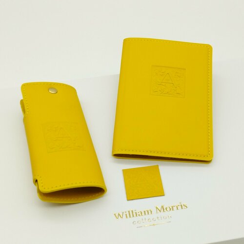 фото Обложка для паспорта william morris, желтый
