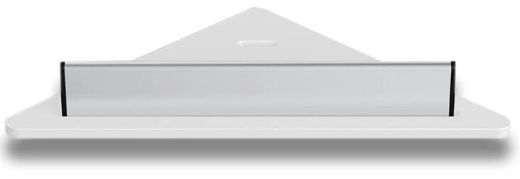 фото Полка угловая 23,3х23,3 см со встроенным стеклоочистителем Langberger 73451-WH