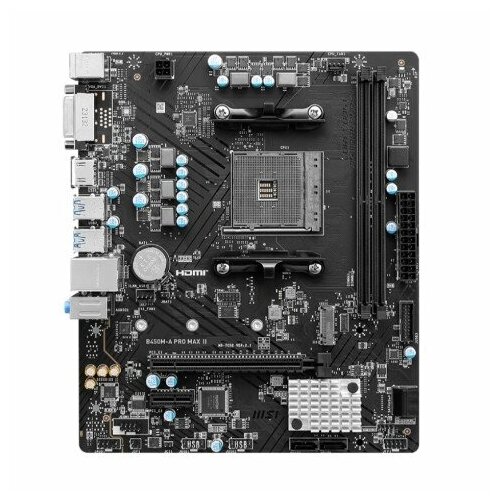 MicroStar Материнская плата AMD B450 SAM4 MATX B450M-A PRO MAX II MSI 953800₽