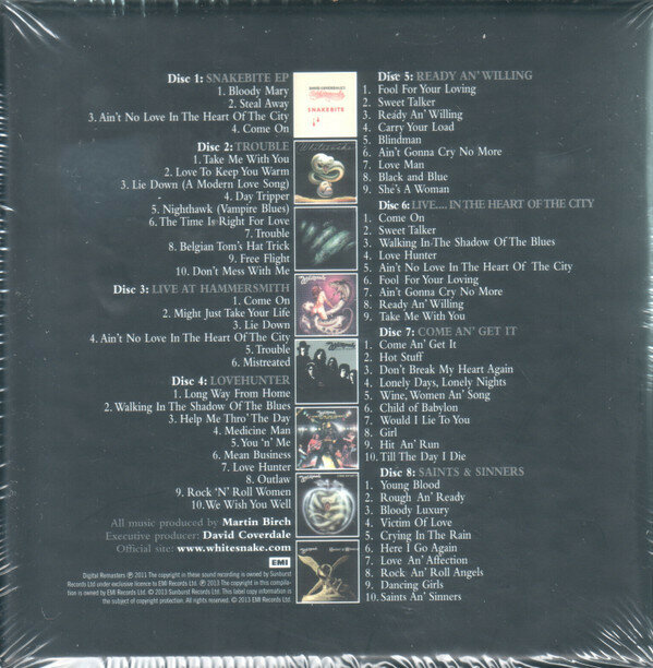 Компакт-Диски, EMI, WHITESNAKE - Little Box 'O'Snakes - The Sunburst Years 1978-1982 (8CD) Медиа - фото №6