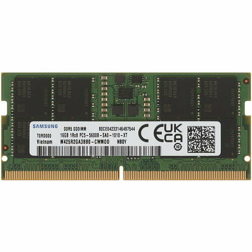 Samsung Electronics Память оперативная/ Samsung DDR5 32GB SODIMM 5600MHz 2Rx8, 1.1V