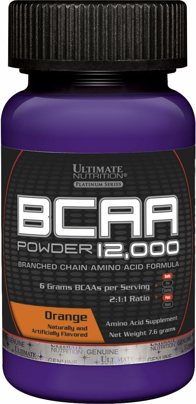 Ultimate Nutrition - BCAA 12000 mg, 1 порция со вкусом апельсина