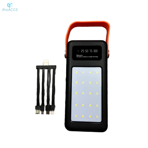 Портативный аккумулятор Power Bank со встроенным фонарем 50 000 мАч чёрный 299900₽