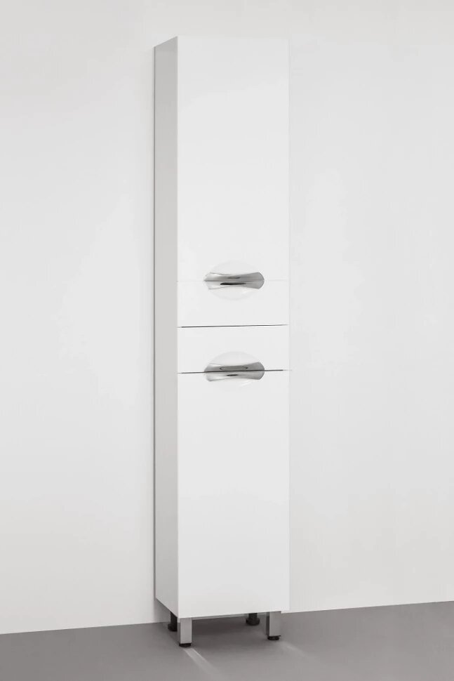 фото Пенал напольный белый глянец Style Line Жасмин LC-00000045