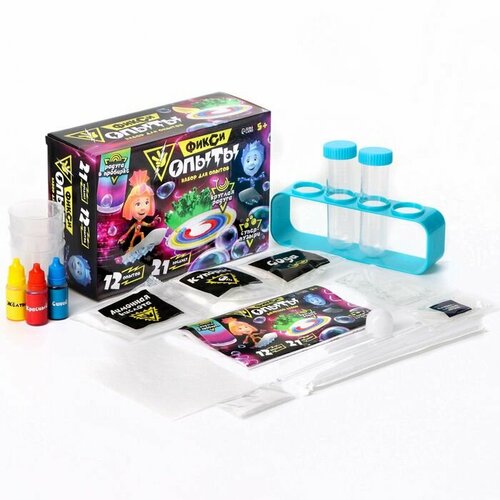 Набор для опытов Фиксиопыты Большой набор 12 опытов Фиксики Симка и Нолик 1693₽