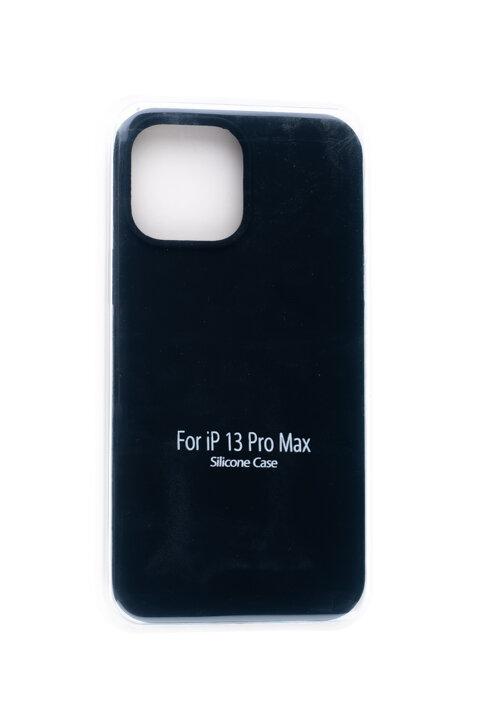 Чехол-накладка для iPhone 13 Pro Max VEGLAS SILICONE CASE NL закрытый черный (18), Ограниченно годен