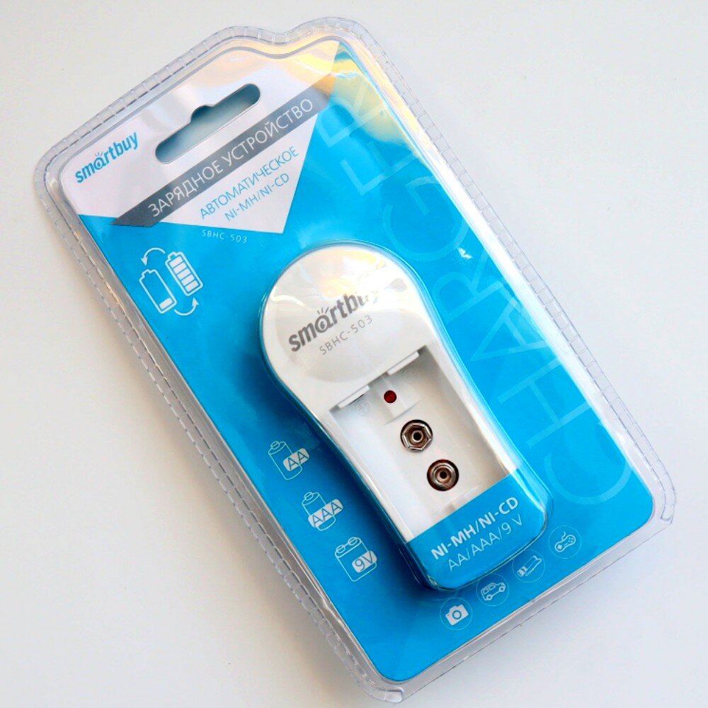 Зарядное устройство Smartbuy SBHC-503, AA, AAA, MN1604 (крона).