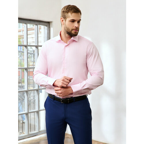 мужская рубашка dave raball 000085 rf размер 40 176 182 цвет серый Рубашка Dave Raball, размер 40 176-182, розовый
