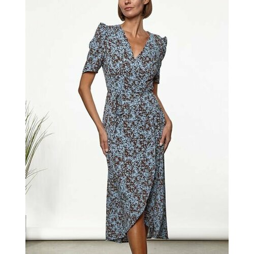 фото Платье missguided, размер 34, коричневый, голубой