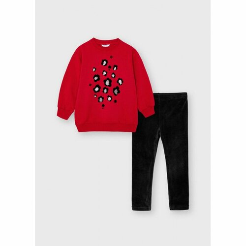 Комплект одежды Mayoral, размер 104 (4 года), черный, красный