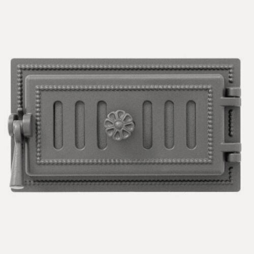 Изображение товара Дверца поддувальная Везувий 236 чугунная печная (Антрацит)