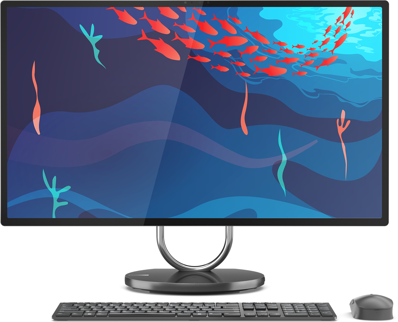 Моноблок Lenovo Yoga AIO 9 Gen 8 31.5" UHD /Core i9-13900H/16GB/1TB SSD/Iris Xe Graphics/NoOS/серый (F0HJ001BRK)