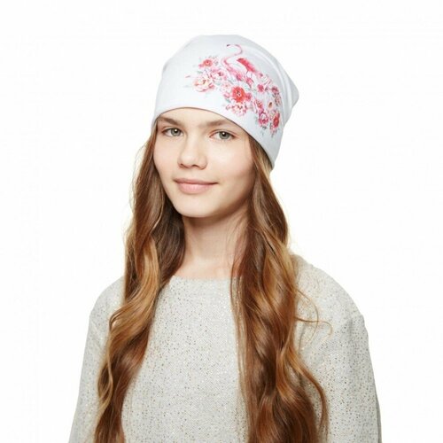 фото Шапка бушон, размер 56, мультиколор