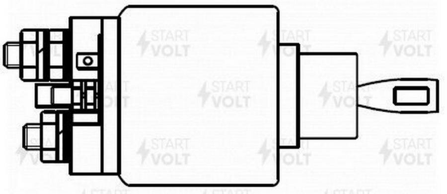 STARTVOLT VSR1618 Реле втягивающее стартера для а/м Fiat Albea (02-)/Doblo (05-) 1.4i (тип Bosch) (VSR 1618)