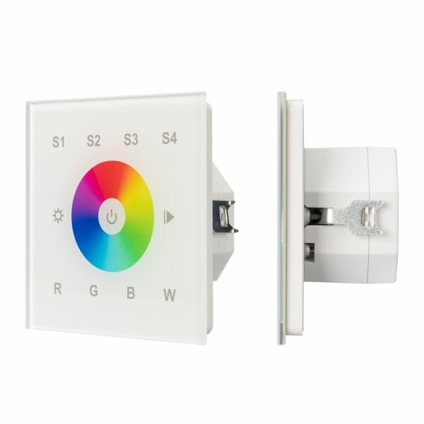 037202 INTELLIGENT ARLIGHT Сенсорная панель DALI-901-11-4G-RGBW-DT8-IN White (BUS/230V) (IARL, IP20 Пластик, 3 года)