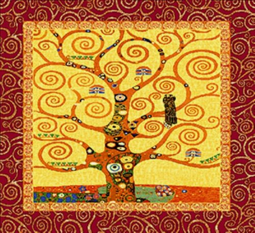 Изображение товара Наволочка Декоративная Гобеленовая 45х45 "Древо Ворон вензель" на молнии, для Интерьера