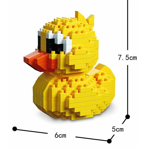 Конструктор 3Д из миниблоков DAIA Маленькая уточка, 320 деталей - DI668-90