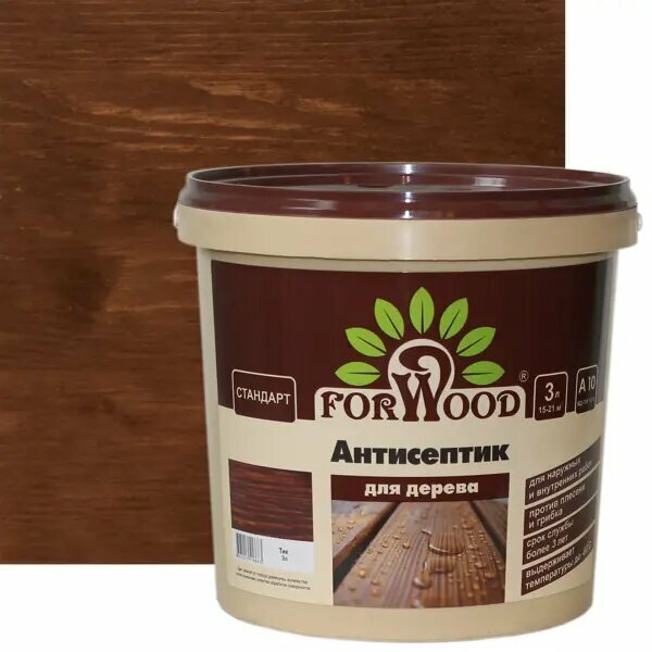фото Антисептик Forwood цвет тик 3 л