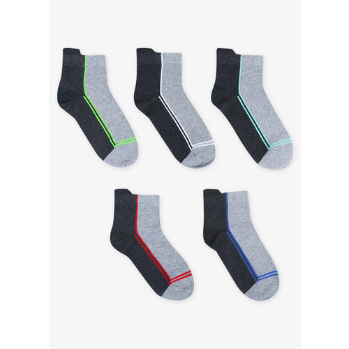 Носки Funday 5 пар, размер 31-34, серый носки funday 5 пар размер 31 34 синий