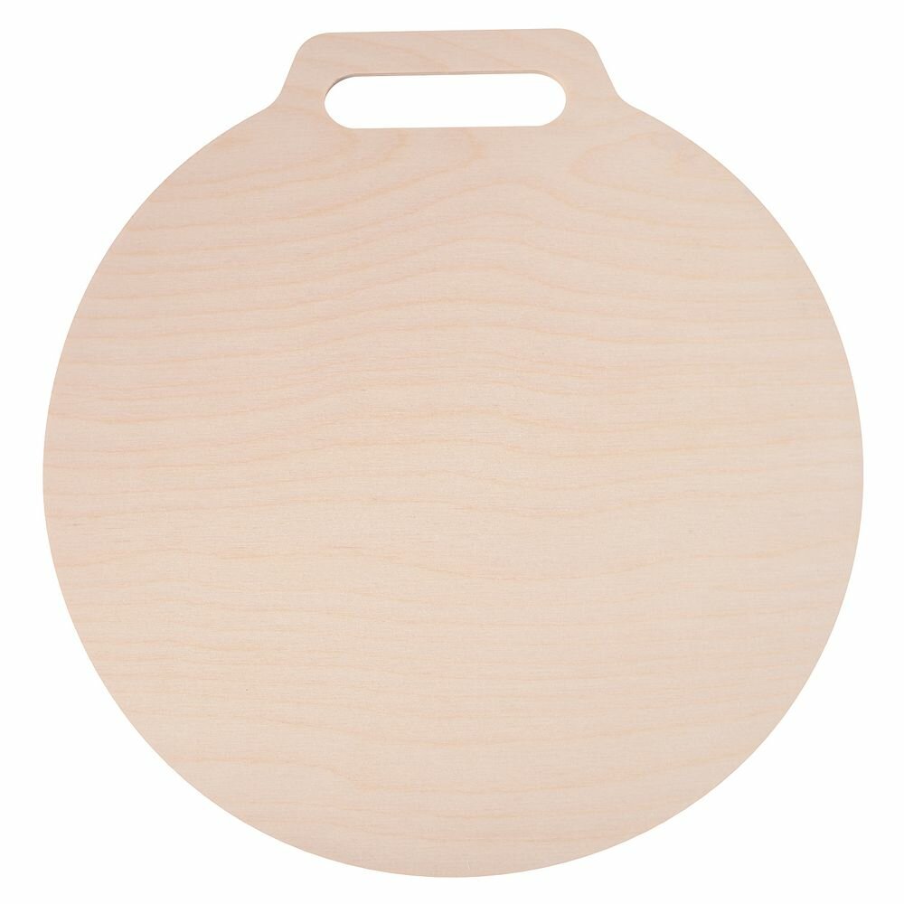 Доска разделочная Мультидом деревянная круглая, 26 см - фото №4