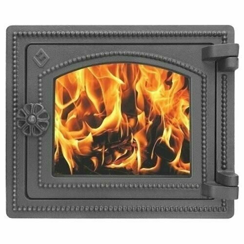 Дверка печная Везувий ДТ-3С чугунная топочная со стеклом 11265₽