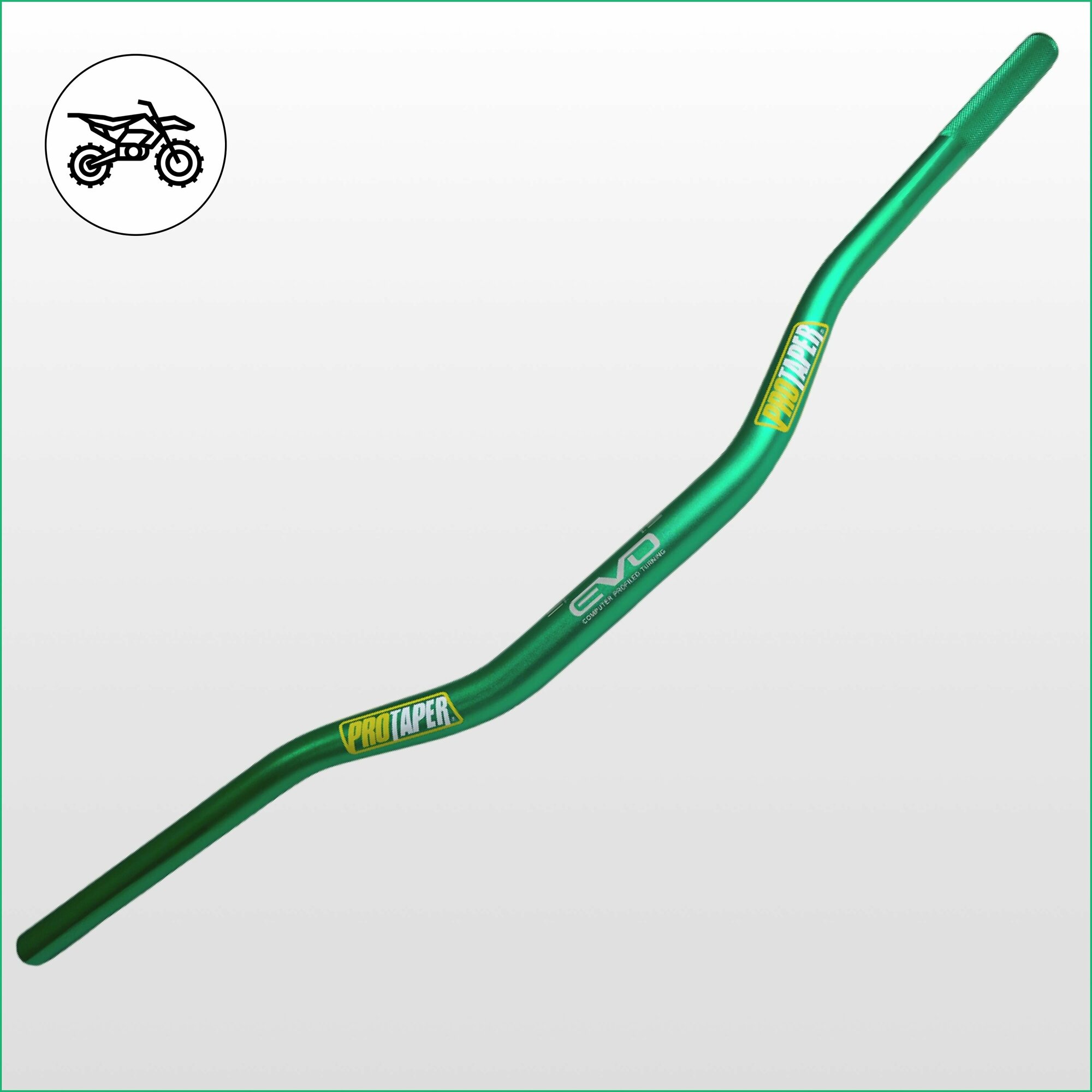 Руль для мотоцикла 28мм #5 EVO зеленый
