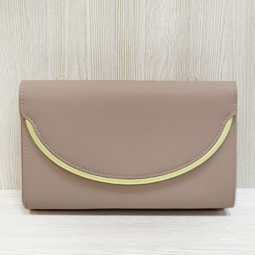 фото Сумка клатч canevo, фактура гладкая, розовый