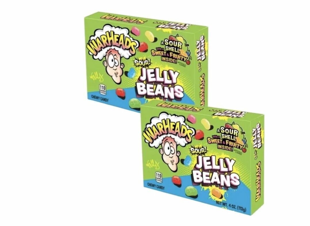 Конфеты Warheads Sour Jelly Beans, 113 г х 2 шт